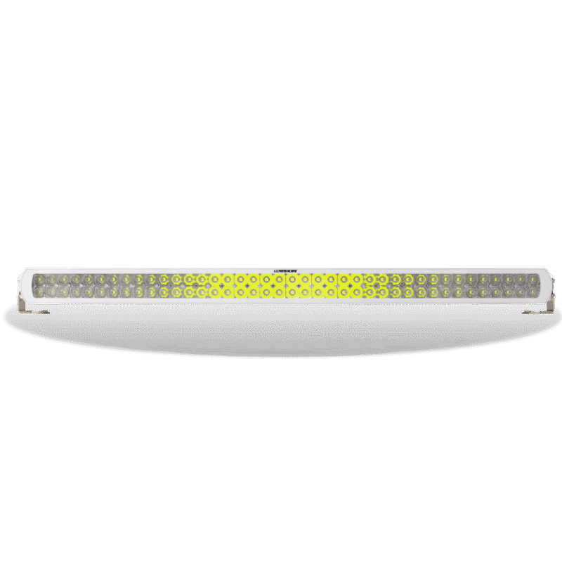 Lumishore white led overhead light 40INCH-FLOODLIGHT-1 front view lit up