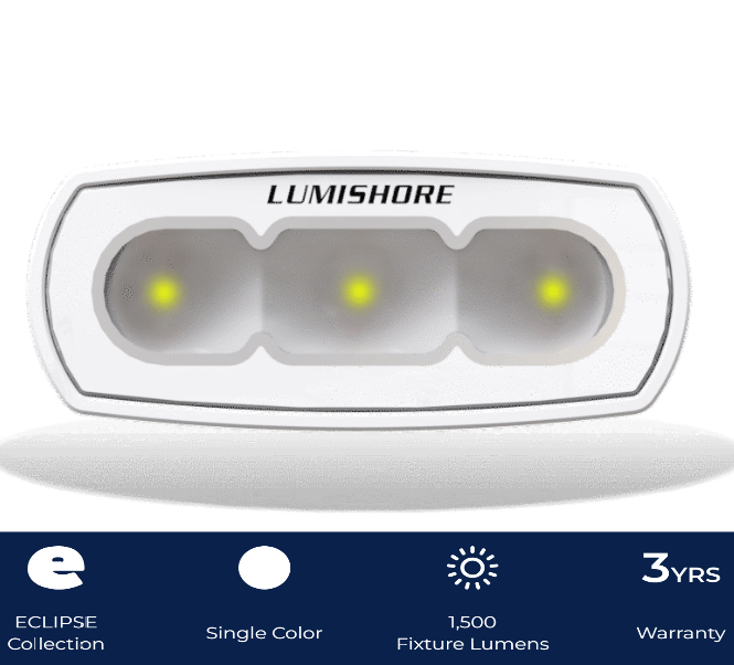 Lumishore - Abovewater White LED Flood Light 4" with product features