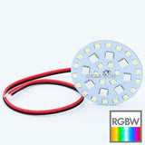 DRSA - Quad RGBW 2" LED Chip front view RGBW specs