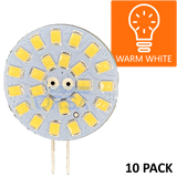 G4 Side Pin LED Replacement Bulb – 2W warm white 10 pack