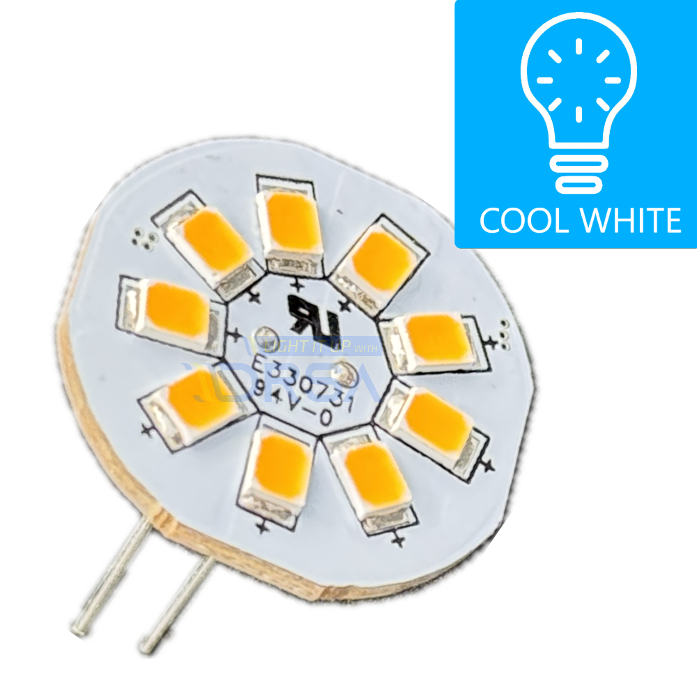 G4 Back Pin LED Replacement Bulb 1.5W NO back ground Cool white