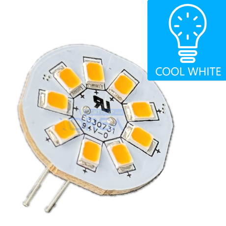 G4 Back Pin LED Replacement Bulb 1.5W NO back ground Cool white