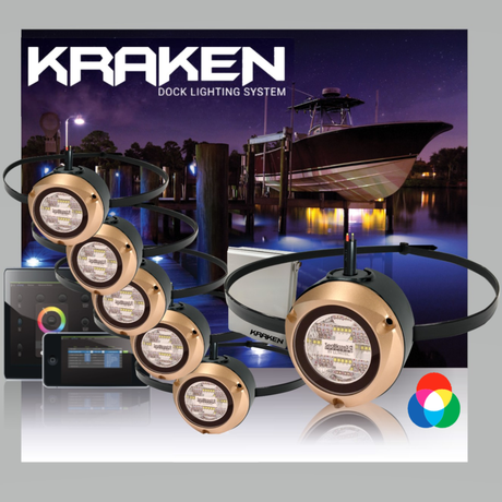 Lumitec Kraken Underwater Dock Lighting system KIT