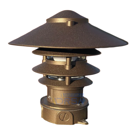 Pagoda Aluminum LED Dock Light 120V for Docks & Marinas