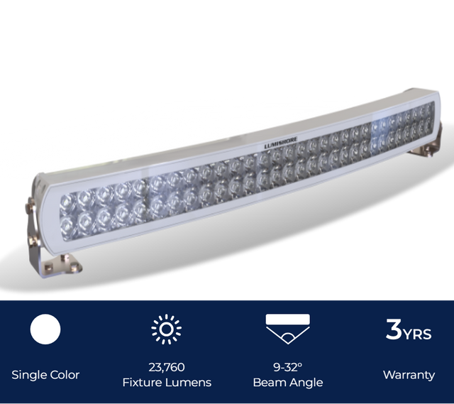 Lumishore - Abovewater LED Spot Light 30" white no background