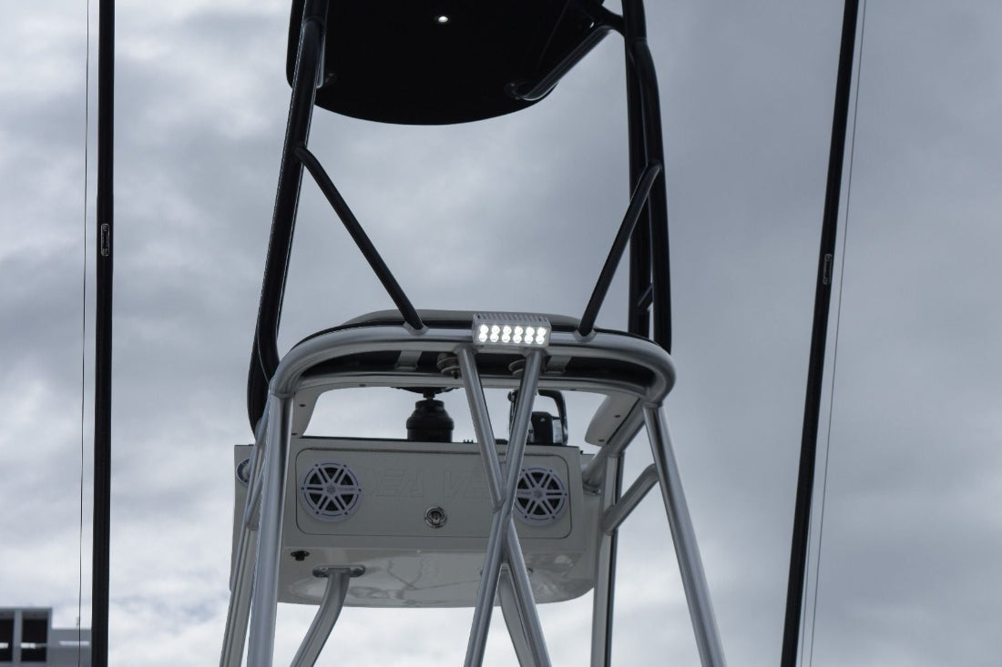 Maxillume h60 LED Flood Light on sportfish tower