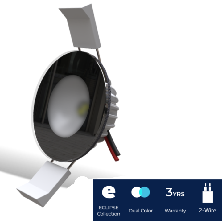 Lumishore - ECLIPSE Downlight DL55  
Black no background with product specs