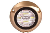 SeaBlaze X2 Spectrum underwater light, 6,000+ lumens, solid bronze front view