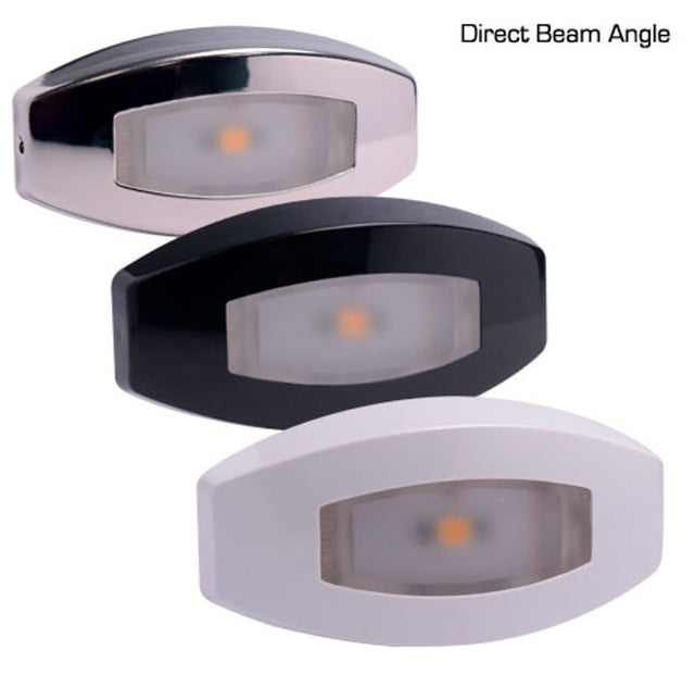 Slim modern LED light with RGBW color options, IP67 waterproofing, and stainless steel/white/black finishes