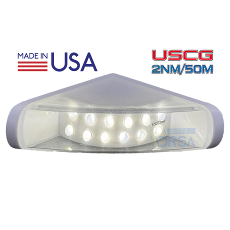 SI Flush Mount LED Navigation Light – Stern/ white no background