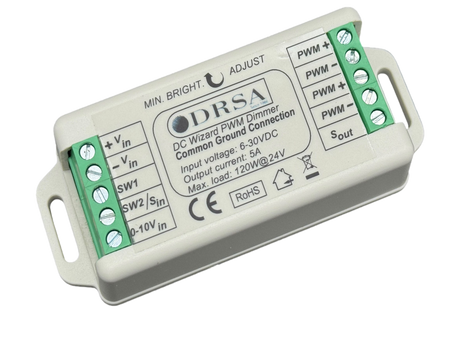 12V-24V DC LED Dimmer with PWM Technology 5 amp