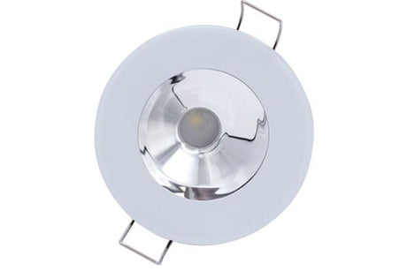 Illusion Series Down Light by Lumitec 
white miror fisnish front view