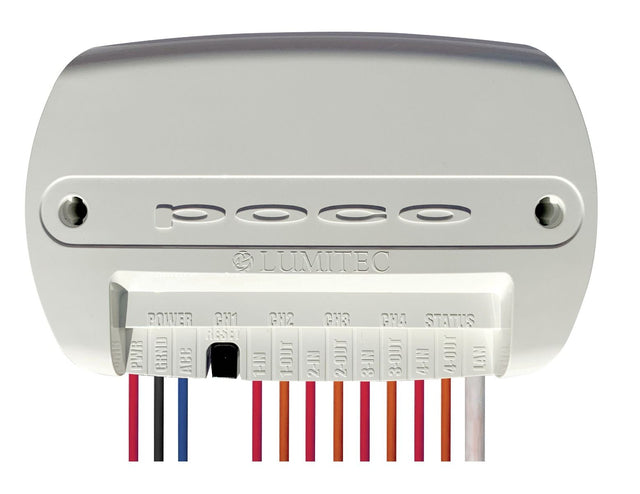 Poco 3 Digital Lighting Control Module, compact and sealed, offering advanced on-board lighting control front view.