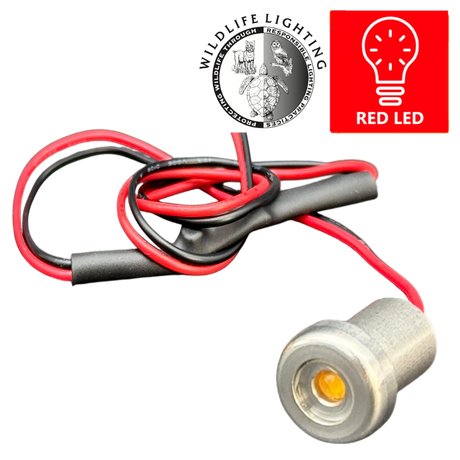 Bright and Compact Bullet red LED Light for dock Rails and wildlife lighting