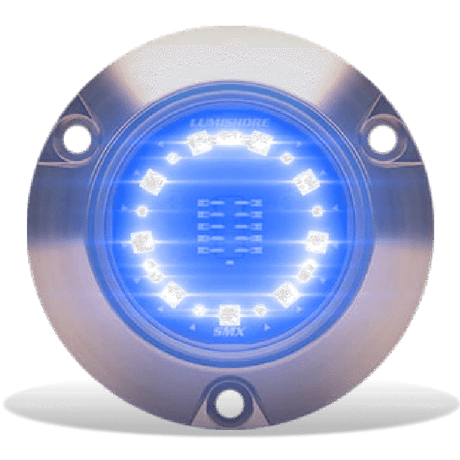 Lumishore SUPRA SMX24 LED Surface Mount Underwater Light, Blue/White