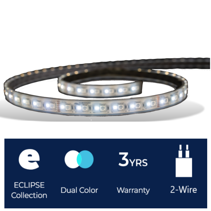 The ECLIPSE Strip Light SL100 - White & Blue product features