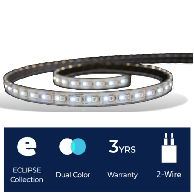 The ECLIPSE Strip Light SL100 - White & Blue product features