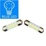 Energy-efficient SV8 Festoon blue LED bulb for DRSA Bimini courtesy lights
