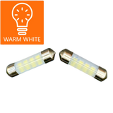 12V DC SV8 Festoon warm white LED replacement bulb for 10W incandescent lights