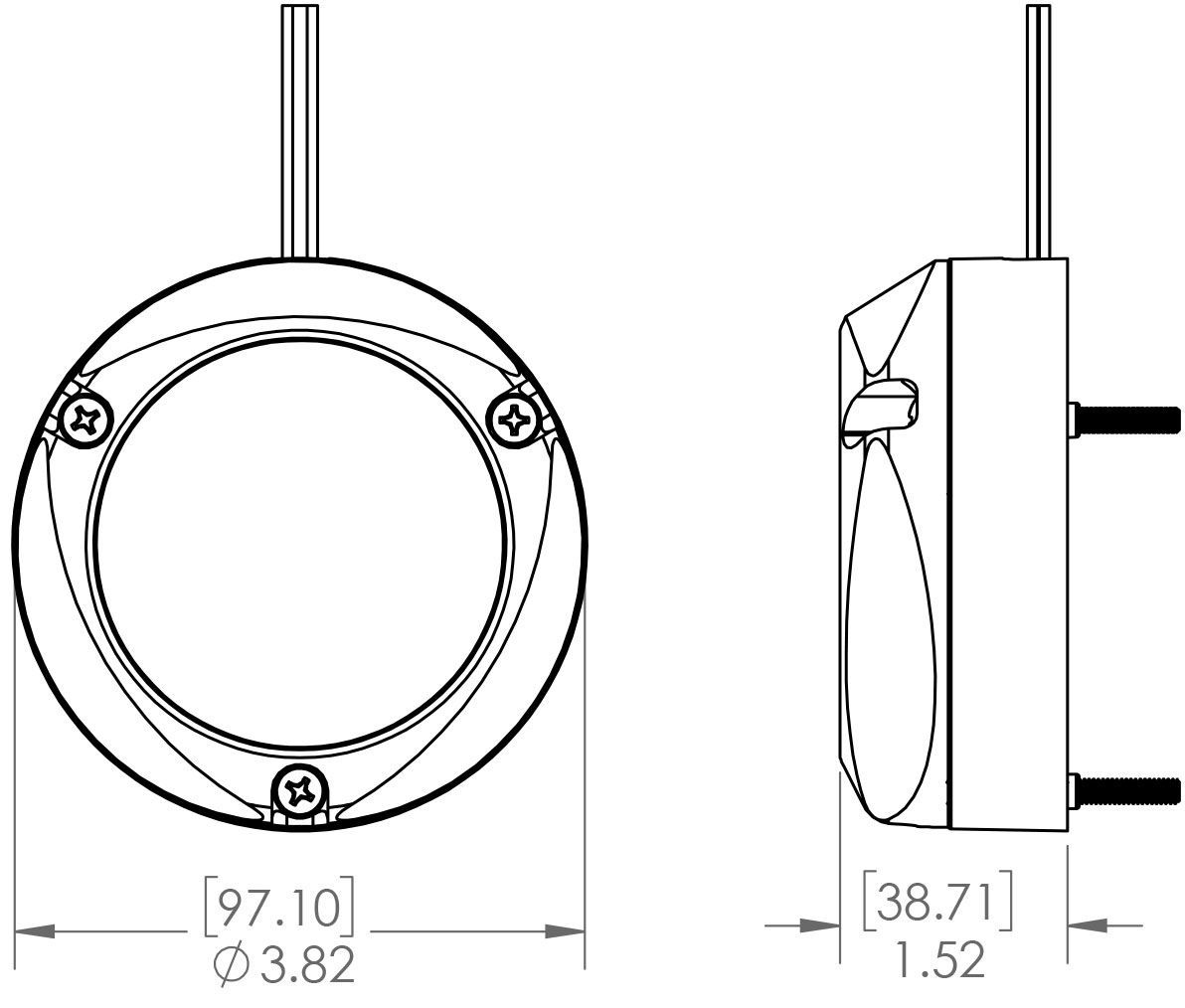 Zambezi X2 underwater light, 6,000+ lumens, Poco system compatible, dual or full-color output instaltion diagram.